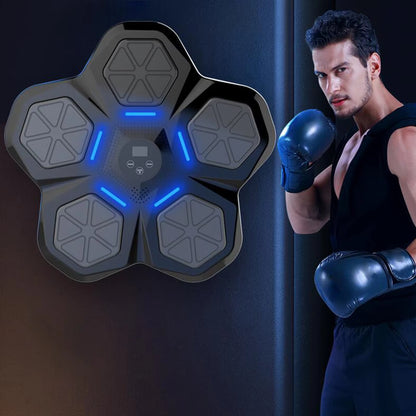 Smart Music Boxing Machine Bluetooth Beat Punch Wall Target LED Lighted Sandbag Practice Boxing Training Equipment Gym Home