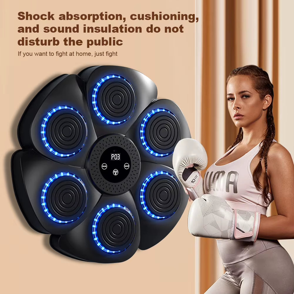 Music Boxing Machine Boxing Reaction Wall Target Type C Charging Boxing Training Punching Equipment with Gloves for Home Workout