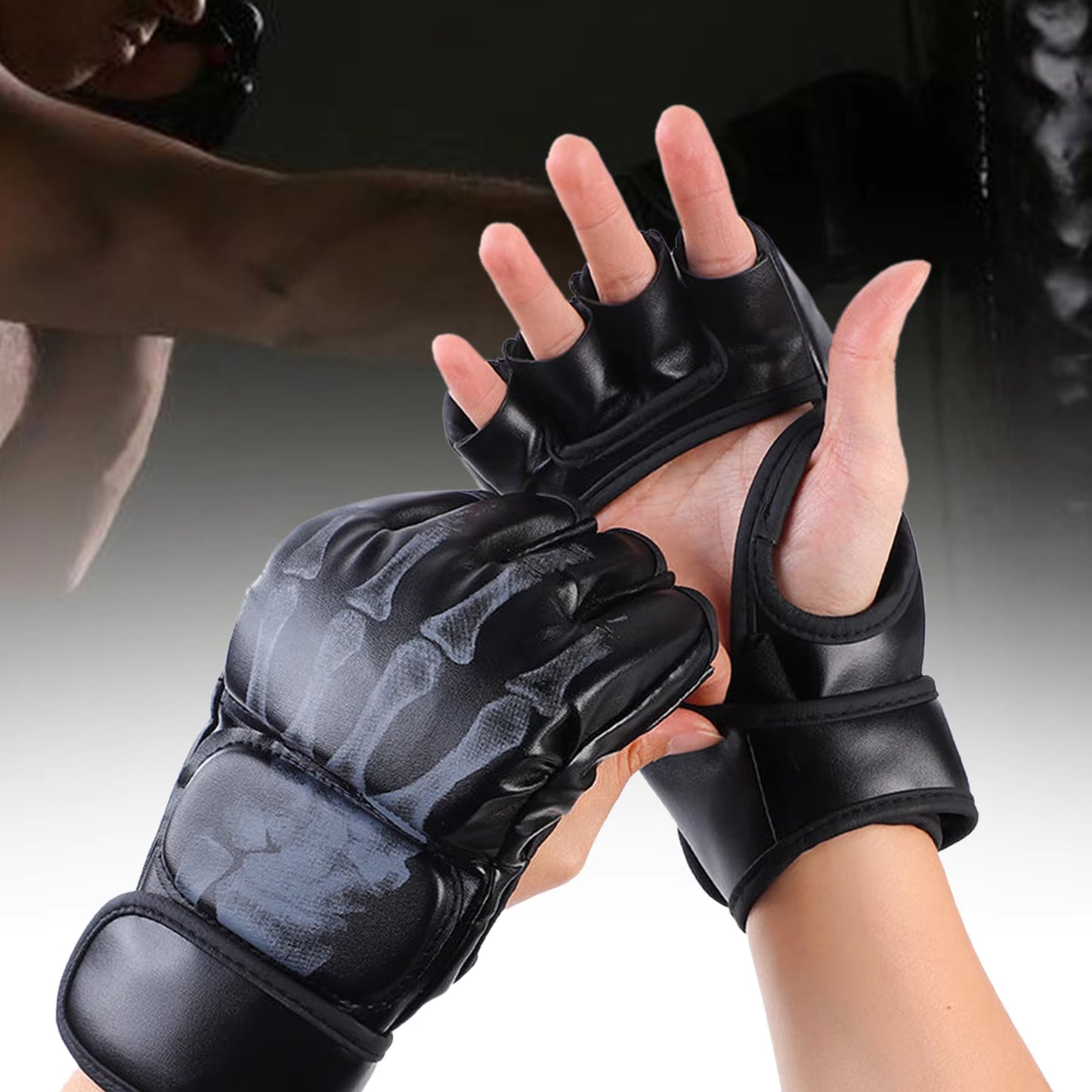 Kick MMA Boxing Gloves for Men Women PU Karate Muay Thai Guantes De Boxeo Free Fight MMA Sanda Training Adults Kids Equipment