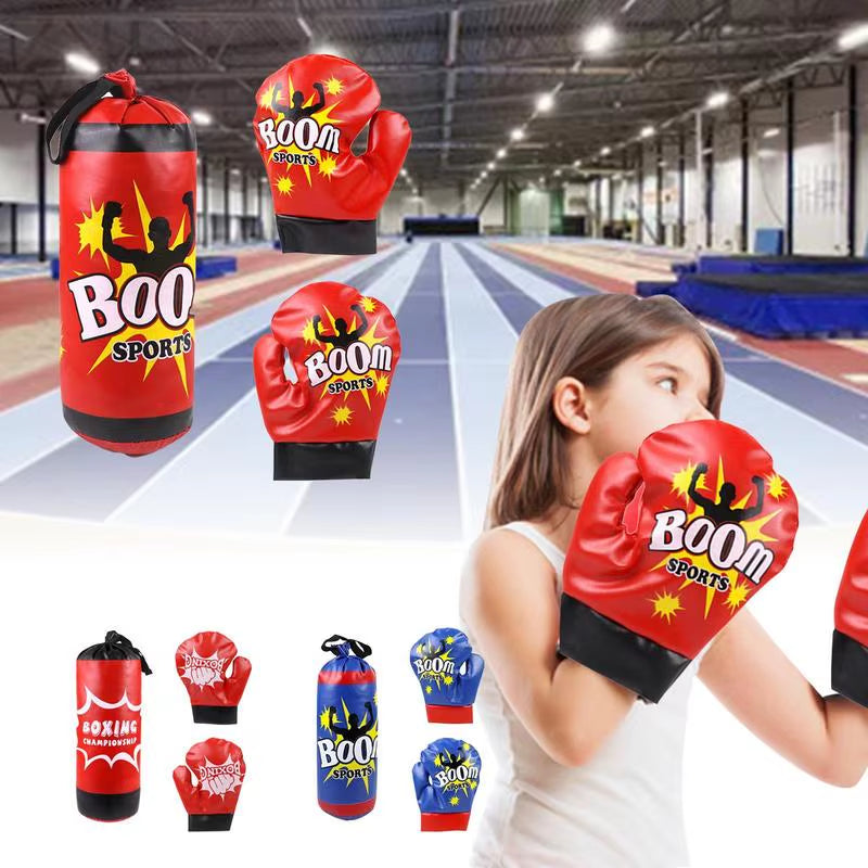 Boxing Bag for Kids Professional Kid Boxing Set with Gloves Sandbag Boxing Training Equipment for Kids Teens Practice Punching